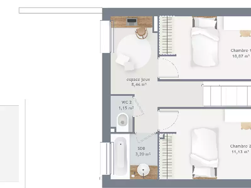 Maison neuve, 90 m² - Héricy (77850)