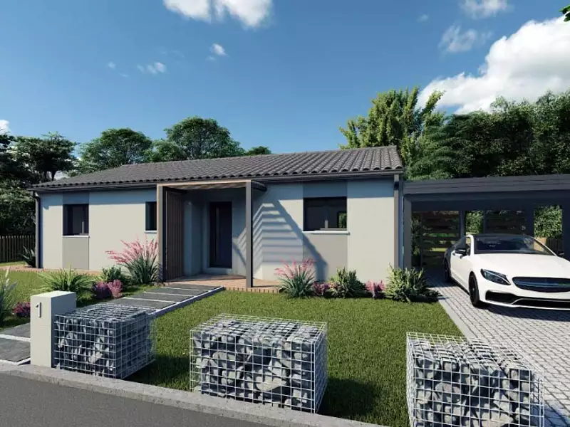 Maison neuve, 90 m² - Belin-Béliet (33830)