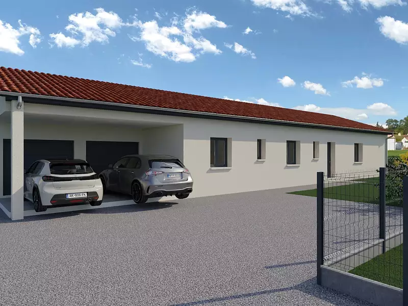 Maison neuve, 83 m² - Condeissiat (01400)