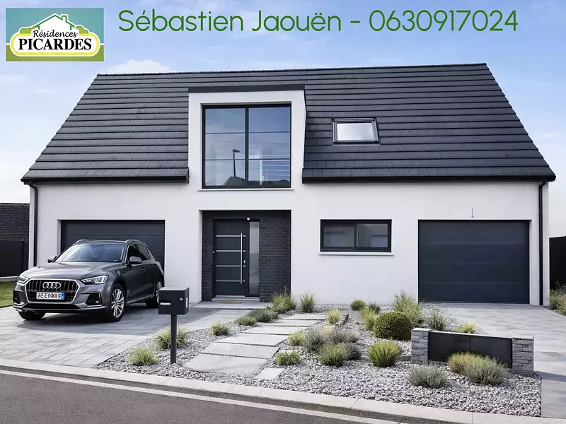Maison neuve, 123,1 m² - Bazicourt (60700)