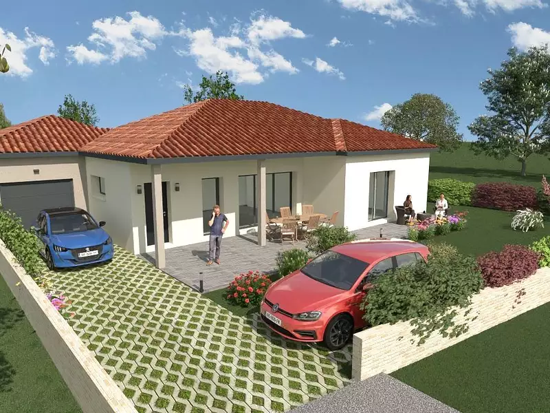 Maison neuve, 102 m² - Beauvallon (69700)