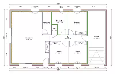 Maison neuve, 91 m²