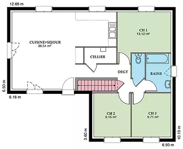 Maison neuve, 101 m²