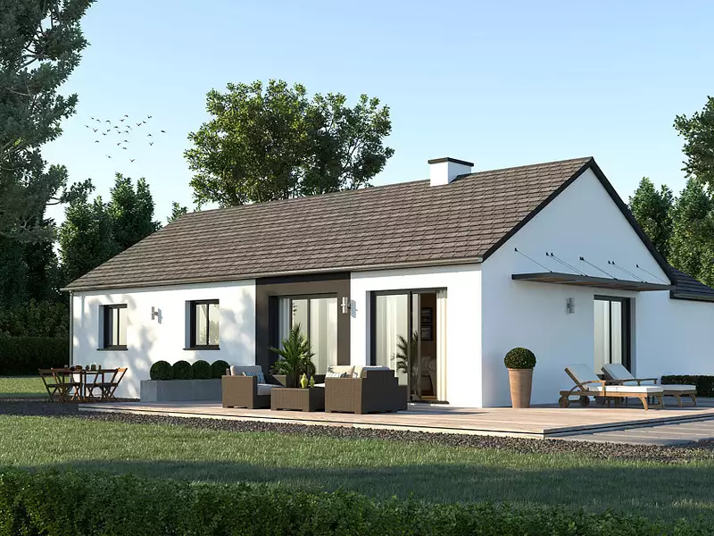 Maison neuve, 80 m² - Lannilis (29870)