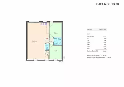Maison neuve, 80 m²