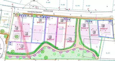 Terrain à bâtir, 572 m²