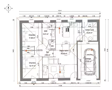 Maison neuve, 75 m²