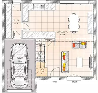 Maison neuve, 104 m²