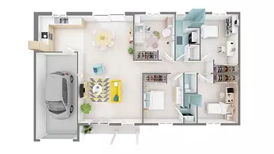 Maison neuve, 65 m²