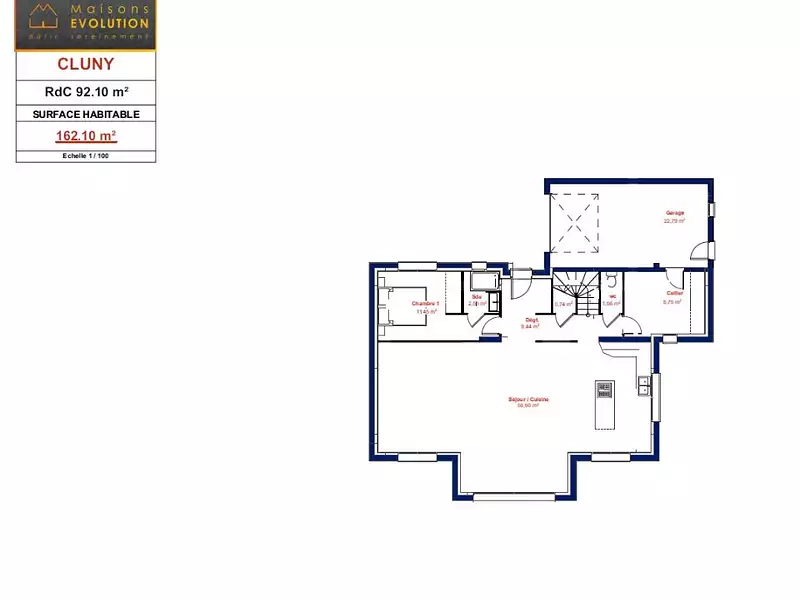 Maison neuve, 162 m² - Grisy-Suisnes (77166)