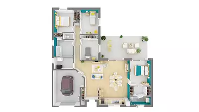 Maison neuve, 125 m²