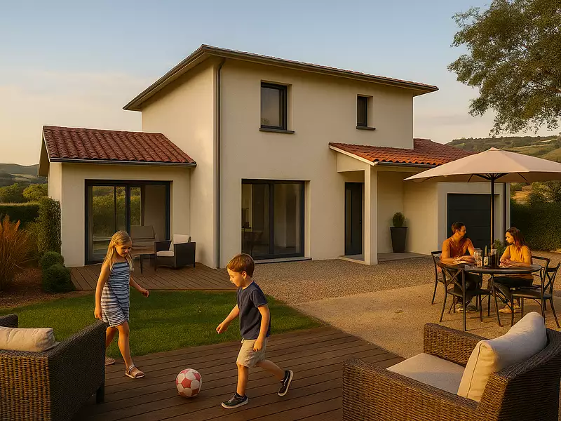 Maison neuve, 104 m² - Belleville-en-Beaujolais (69220)