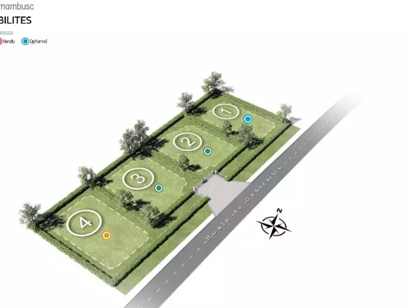 Terrain à bâtir, 661 m² - Les Trois-Pierres (76430)