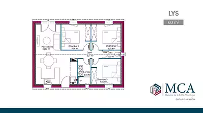 Maison neuve, 100 m²