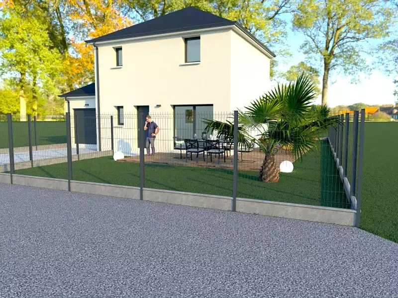 Maison neuve, 85 m² - Carpiquet (14650)