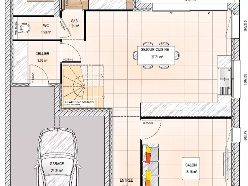 Maison neuve, 147 m² - Angers (49100)