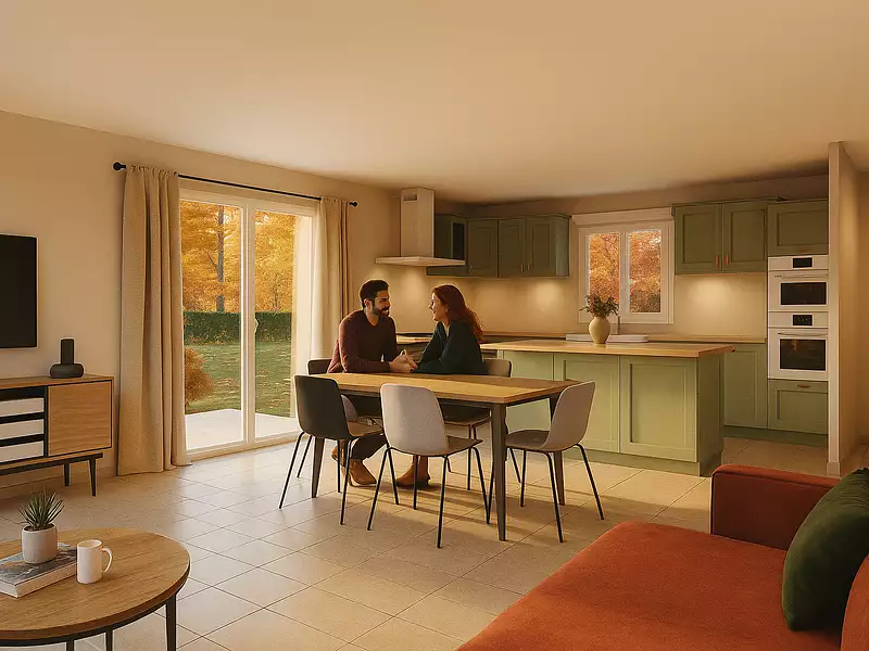 Maison neuve, 90 m² - Saint-Romain-de-Jalionas (38460)