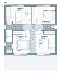 Maison neuve, 95 m²