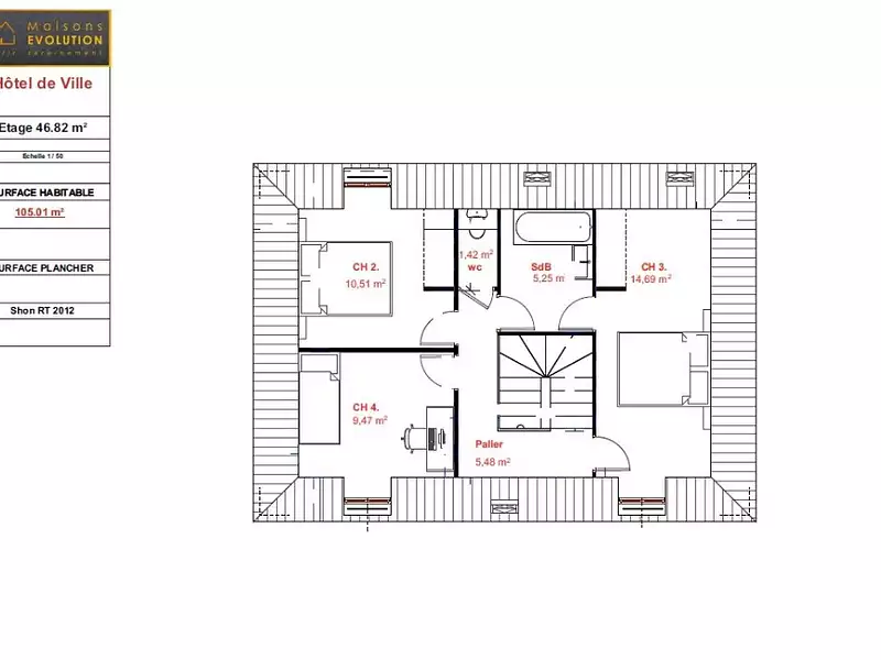 Maison neuve, 105 m² - Saint-Gratien (95210)