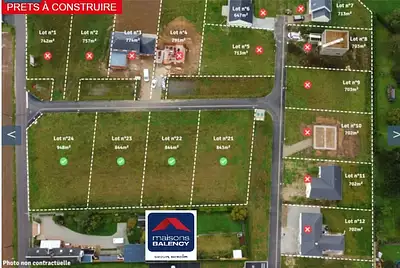 Terrain à bâtir, 700 m²