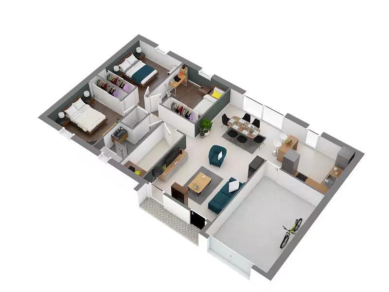 Maison neuve, 89 m² - Val-d'Izé (35450)
