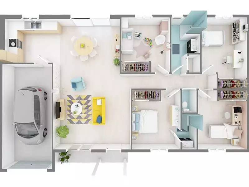 Maison neuve, 80 m² - Saint-Hilaire-de-Riez (85270)