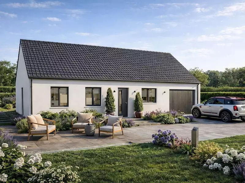 Maison neuve, 90 m² - Saint-priest-bramefant (63310)