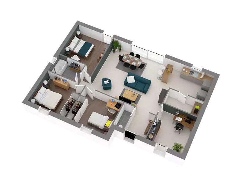 Maison neuve, 93 m² - Boiscommun (45340)
