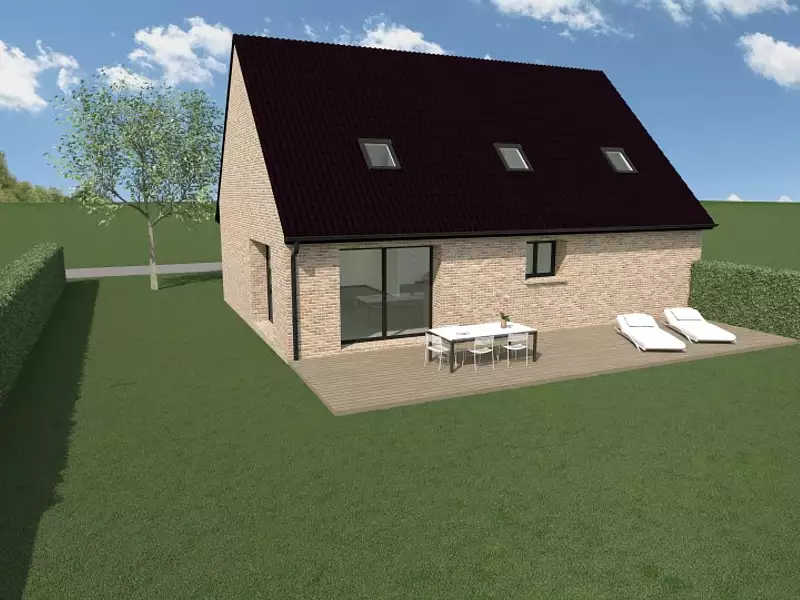 Maison neuve, 100 m² - Maing (59233)