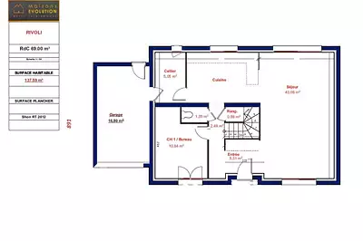 Maison neuve, 110 m²