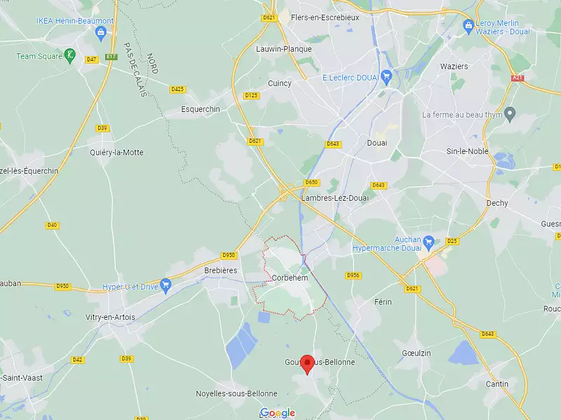 Terrain à bâtir, 566 m² - Corbehem (62112)
