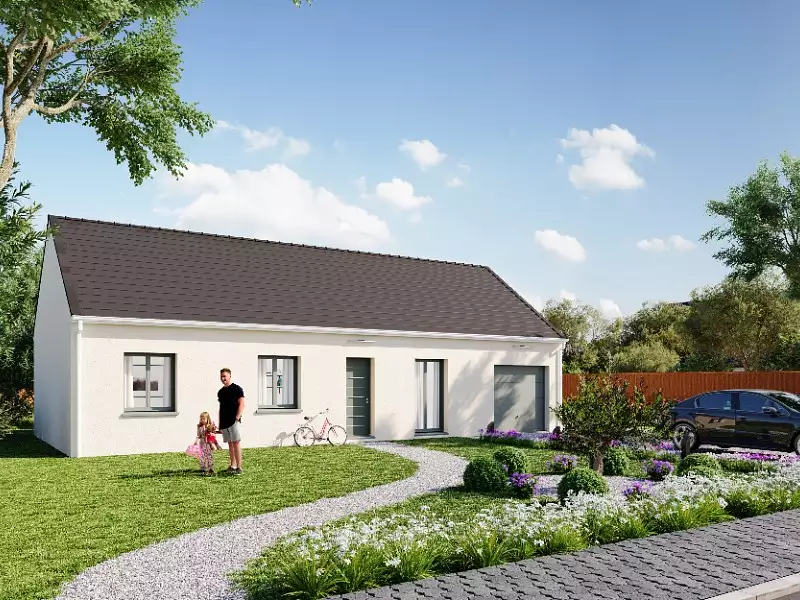 Maison neuve, 65 m² - Genouilly (18310)
