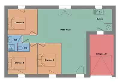 Maison neuve, 70 m²