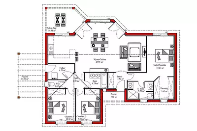 Maison neuve, 107 m²