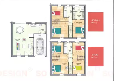 Maison neuve, 89 m²