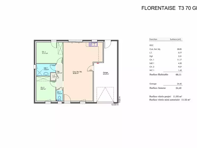 Maison neuve, 80 m² - Saint-Hilaire-de-Riez (85270)