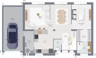 Maison neuve, 140 m²