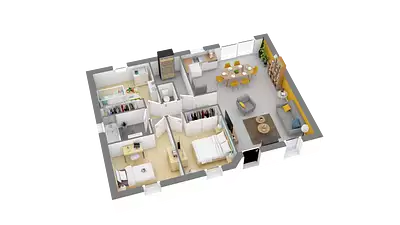 Maison neuve, 76 m²