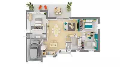 Maison neuve, 80 m²