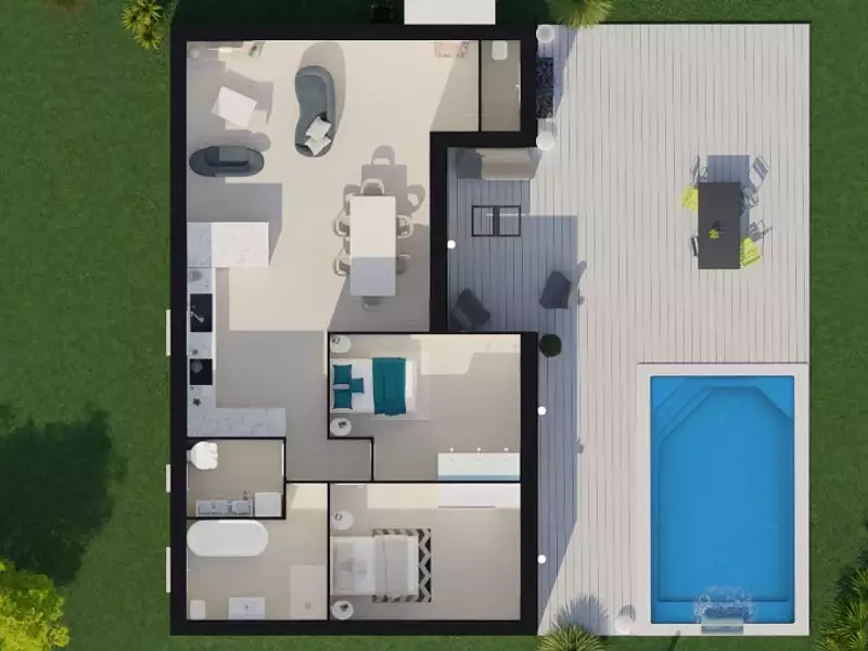 Maison neuve, 85 m² - Pourrières (83910)