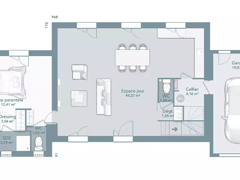 Maison neuve, 130 m² - Gibel (31560)