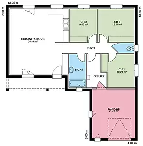 Maison neuve, 89 m²