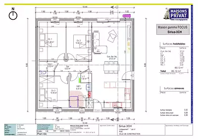 Maison neuve, 85 m²
