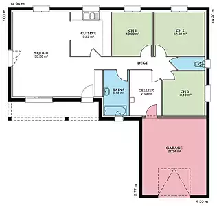 Maison neuve, 89 m²