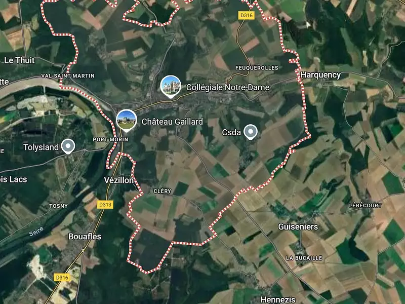 Terrain à bâtir, 400 m² - Les Andelys (27700)