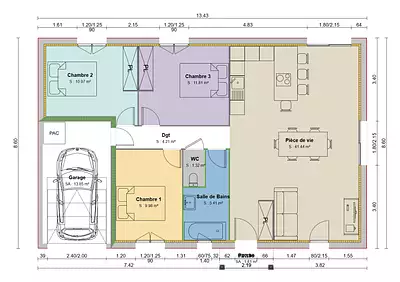 Maison neuve, 79 m²