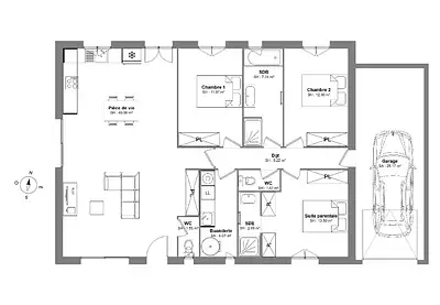 Maison neuve, 110 m²