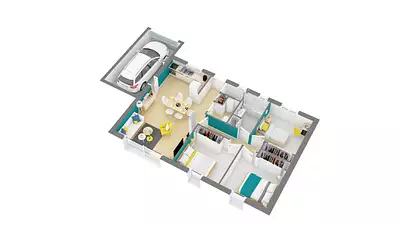 Maison neuve, 73 m²