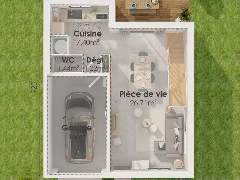 Maison neuve, 82 m² - La Croix-Saint-Leufroy (27490)