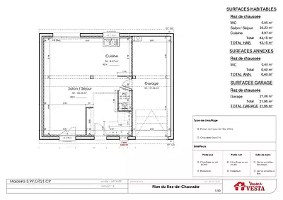 Maison neuve, 99 m²